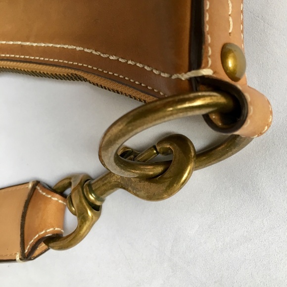 Coach Leather/Fabric Crossbody Signature Bag - Picture 3 of 5